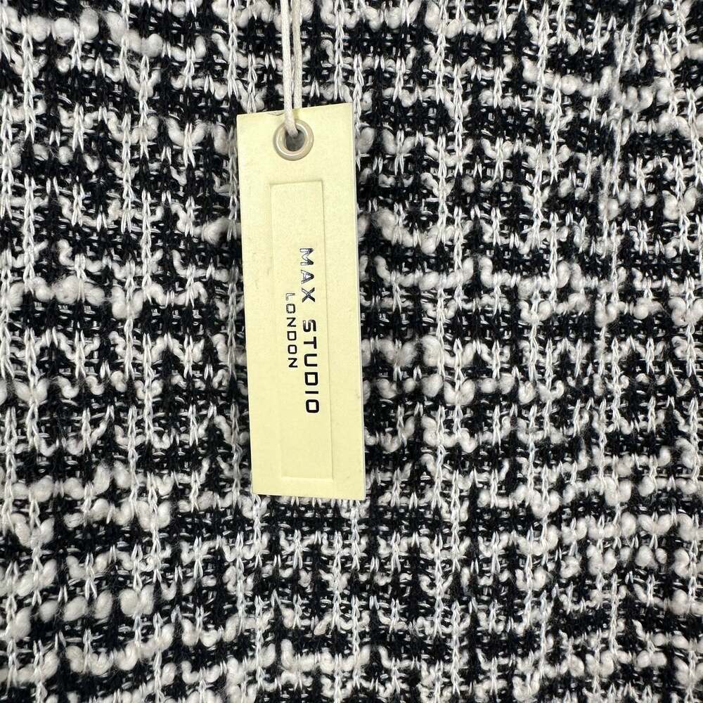 Max Studio NWT Black White Tweed Mini Skirt Size XS - Picture 5 of 9